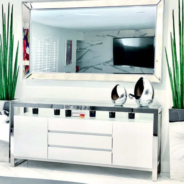 Pot Cube en Acier Inoxydable avec Herbe Serpentaire